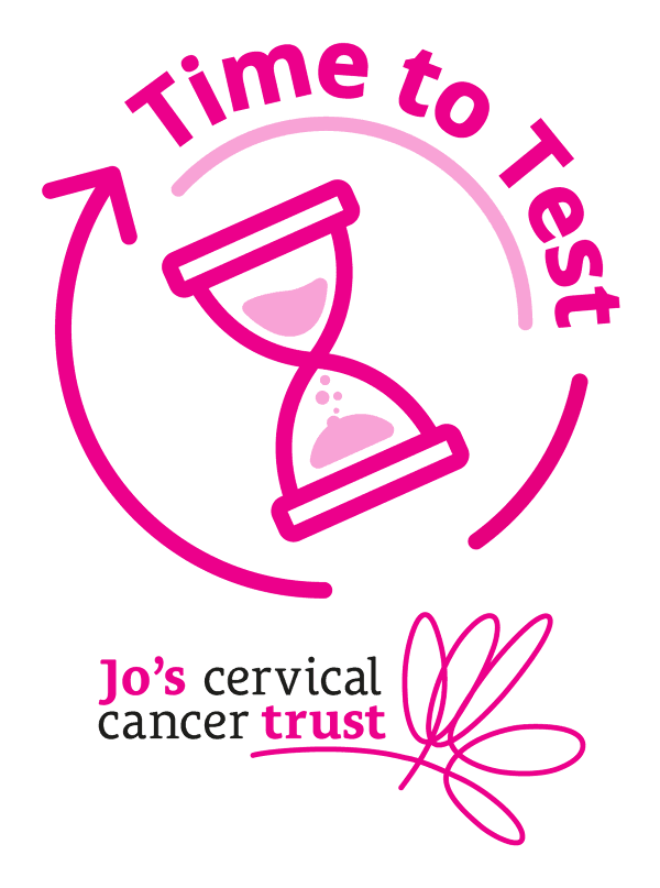 Time to Test, Jo's cervical cancer trust badge