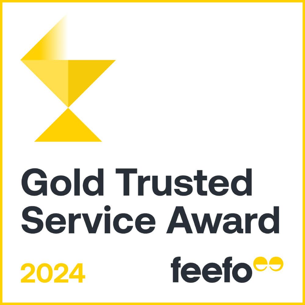Gold trusted service award for 2024
