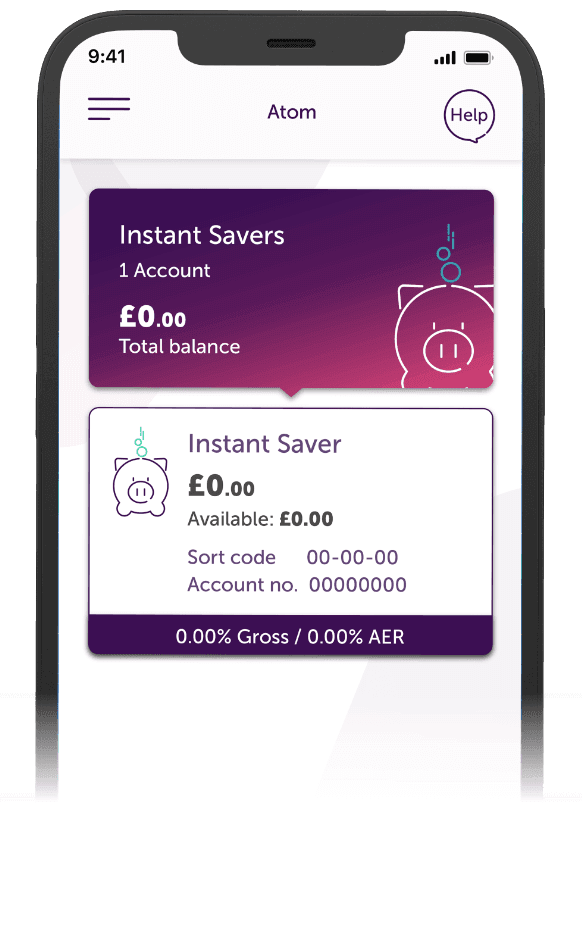 Instant Saver Easy Access Savings Account Atom bank